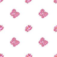Seamless pattern with pink roses N5