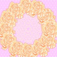Background with Cream Roses