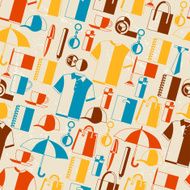 Seamless pattern with promotional gifts and souvenirs