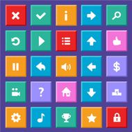 Flat game icons N6