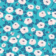 Seamless pattern of roses N4