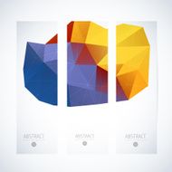 Abstract vector vertical mosaic banners N37