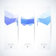 Abstract vector vertical mosaic banners N40