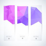 Abstract vector vertical mosaic banners N42