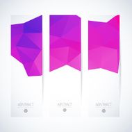 Abstract vector vertical mosaic banners N44