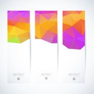 Abstract vector vertical mosaic banners N46