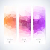 Abstract vector vertical mosaic banners N50