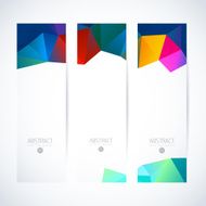 Abstract vector vertical mosaic banners N53