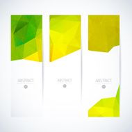 Abstract vector vertical mosaic banners N54