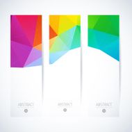 Abstract vector vertical mosaic banners N57