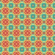 Graphic seamless colorful pattern Flat style N7