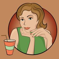 Girl with drink