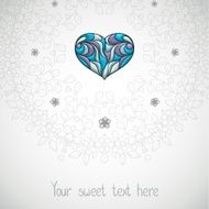 Romantic placecard with heart N5