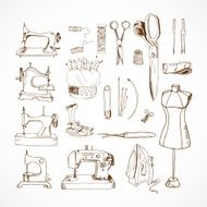 Vector sewing equipment