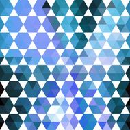 Retro blue pattern of geometric shapes