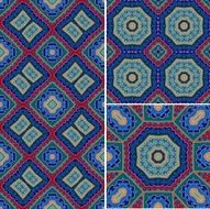 Set of decorative patterns