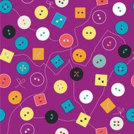 Buttons seamless pattern funny design