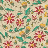 Seamless texture with flowers N110