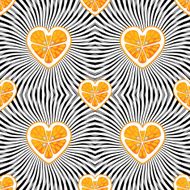 Halves orange on abstract background Seamless pattern N2