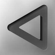 triangle sign abstract icon vector style