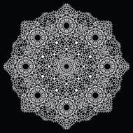 Crochet lace mandala N10