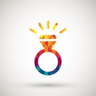 symbol with colorful diamond N4