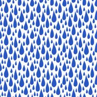 Pattern with rain drops in royal blue