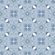 floral blueprint mediterranian pattern