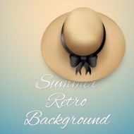 Background of summer time and beach Hat