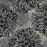seamless pattern with asian flowers