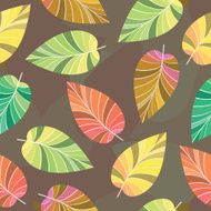 Seamless The leaves and branches N2