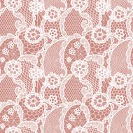 Lace seamless pattern with flowers N180