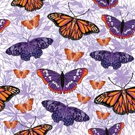 seamless pattern with butterflies N58