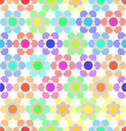 Abstract Colorful Floral Seamless Pattern Vector N4