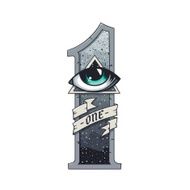 One with eye on pyramid