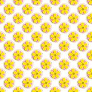 Fashionable modern seamless wallpaper or textile with collection flowers N26