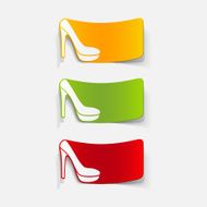 realistic design element shoe N33