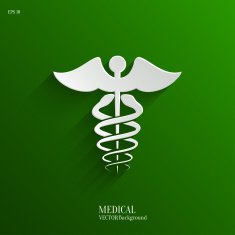 Caduceus Medical Symbol- Vector Backgrond