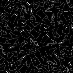 Seamless pattern clothes woman N4