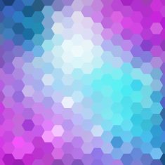 Abstract colorful hexagons background N15