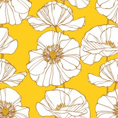 Floral seamless pattern with poppies N5