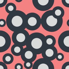 Seamless Pattern Abstract Psychedelic Art Background Vector Il N11