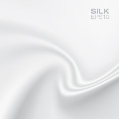 White silk background horizontal composition