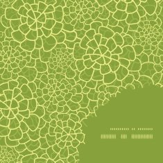 Vector abstract green natural texture frame corner pattern background