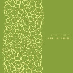 Vector abstract green natural texture vertical frame seamless pattern background