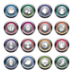 Fruit and Vegetables Icons N6