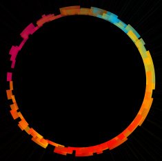 Abstract colorful circle background N4