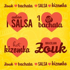 I love salsa and others latin social dances symbols