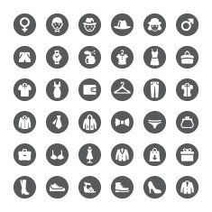 Department Store vector icons