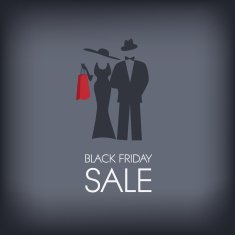 Black Friday shopping poster or flyer Eps10 vector illustration N3